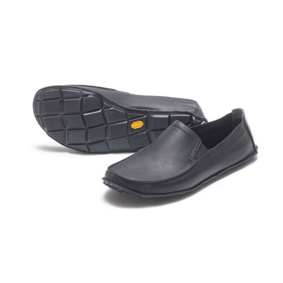 one_quarter_leather_men_vibram_black.jpg One Quarter Leather Men Vibram Black - Image 1