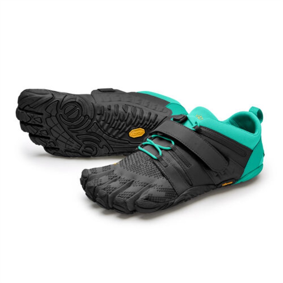 v_train_2_0_womens_vibram_black_green.jpg V-Train 2.0 Women's Vibram Black-Green - Image 1