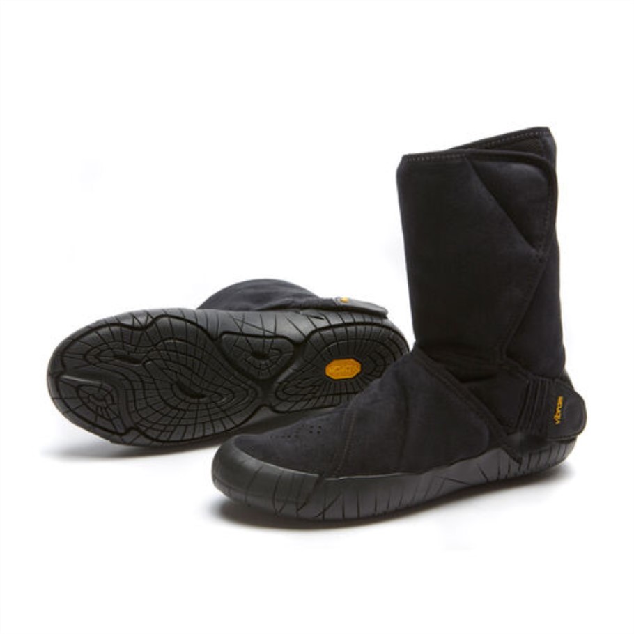 Black Furoshiki Eastern Traveler Classic Shearling Mid Boot Vibram