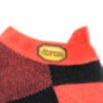 Red-Black Vibram 5Toe Sock No Show - Image 4
