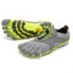 V-Run Women's Vibram Grey-Yellow - Image 2