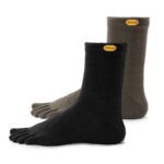Vibram 5Toe Sock Crew 2 Pack Military-Black