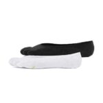 Vibram White-Black 5Toe Sock Ghost 2 Pack