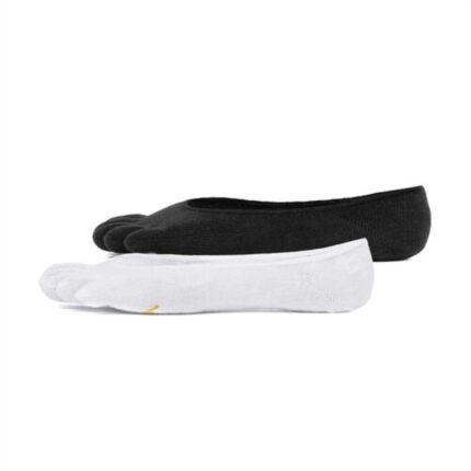 Vibram White-Black 5Toe Sock Ghost 2 Pack